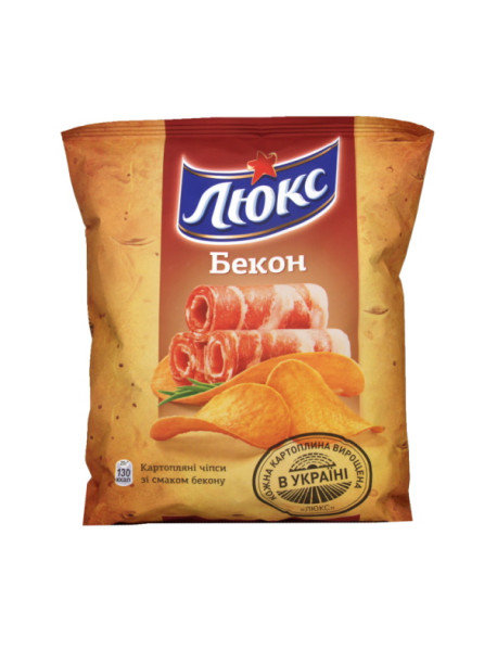 Чіпси Люкс бекон 71г (Монделіс Україна)