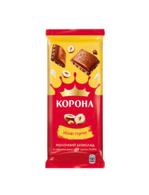 Шоколад Mondelez Корона молочний з горіхом 85г