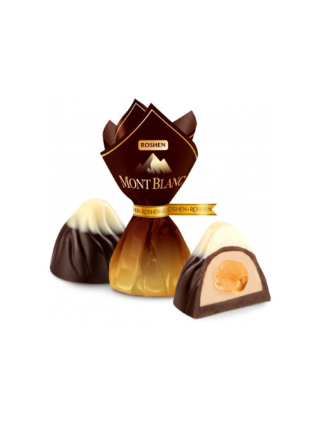 Roshen Цукерки Монблан з цільним лісовим горіхом вагові Рошен
