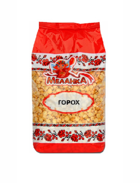 Крупа фас. горох колотий 800г ТМ Меланка