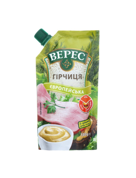 Гірчиця Європейська дой-пак 130г Верес