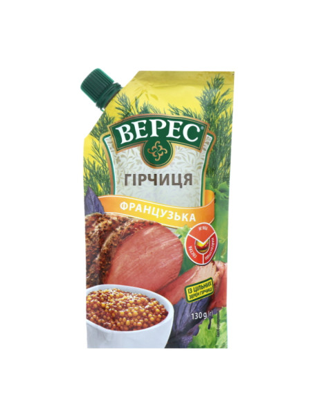 Гірчиця Французька дой-пак 130г Верес