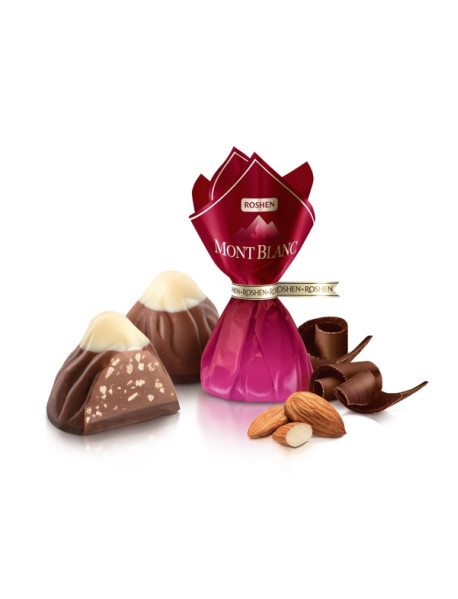 Roshen Цукерки Монблан з карамелізованим мигдалем вагові Рошен