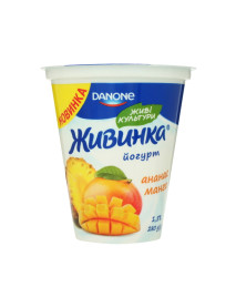 Йогурт Данон стакан Ананас-Манго 2,5% 260г