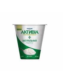 Йогурт Данон стакан без наповнювача 2,5% 260г