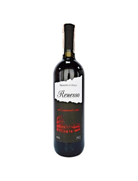 Вино Renesso Vino Rosso Semisweet червоне  напівсолодке 0,75л (Італія)