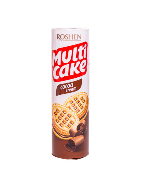 Roshen Печиво Multicake з начинкою какао 180г