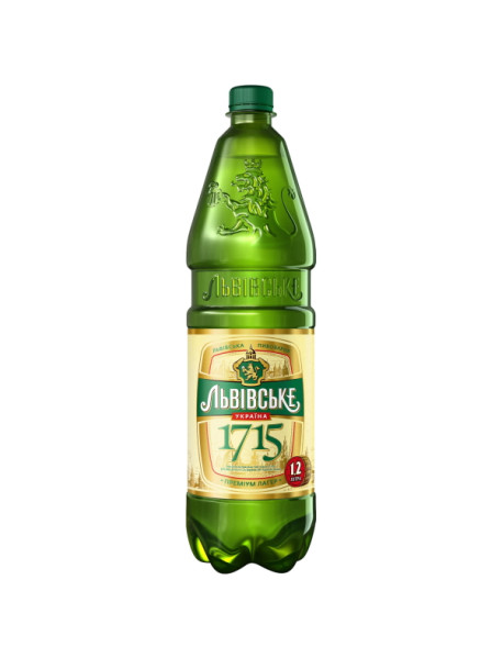 Пиво Львівське 1715 ПЕТ 1,2л