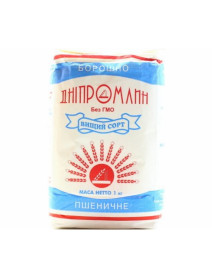 Борошно пшеничне в/г ДніпроМлин 1кг