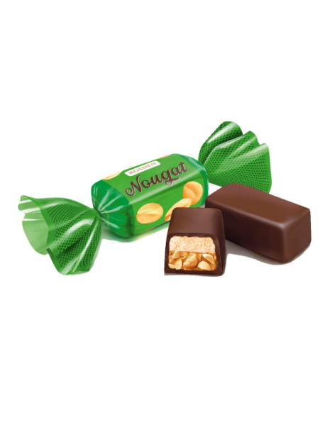 Roshen Цукерки Candy Nut нуга і м'яка карамель з арахісом вагові Рошен