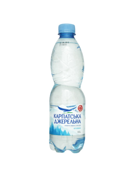 Карпатська джерельна негазована ПЕТ 0,5л
