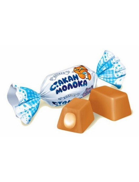 Roshen Карамель Milky-Splash з молочною начинкою вагова Рошен