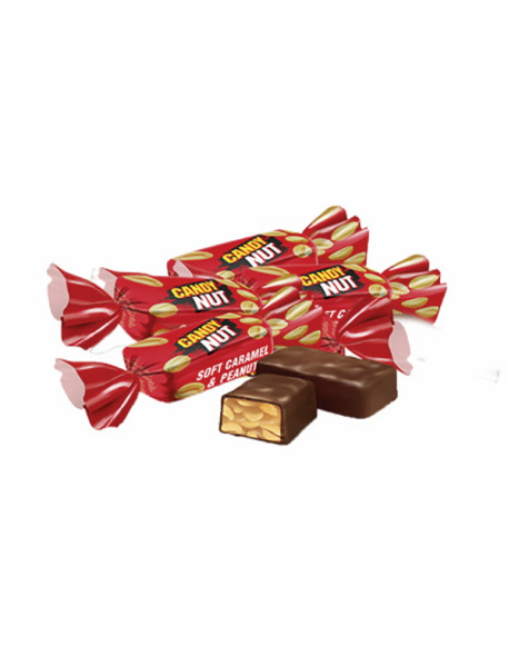 Roshen Цукерки Candy Nut  м'яка карамель з арахісом вагові Рошен