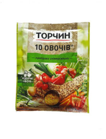 Приправа універс. 10 ОВОЧІВ 60г (Торчин)