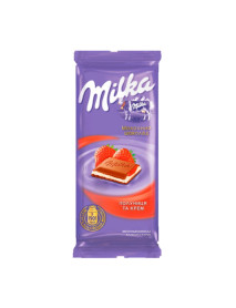 Шоколад Мілка  наповнення полуниця 90г (Монделіс Україна)