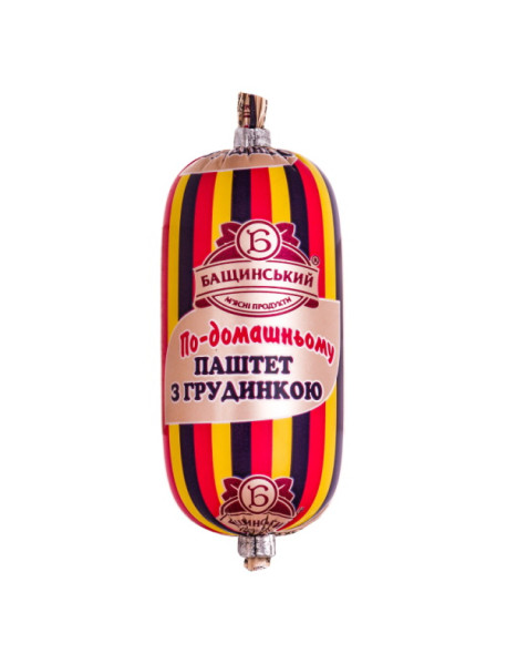 Паштет з грудинкою батон 100гр Бащинський