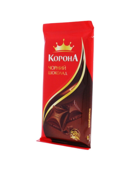 Шоколад Mondelez Корона чорна без  додатків 85г