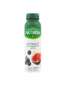 Йогурт Активіа питний Чорниця-інжир 270г ПЕТ