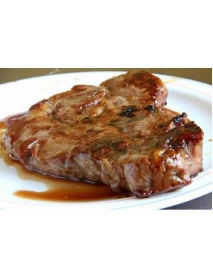 Стейк  зі свинини з медово-соєвим соусом 150/50гр