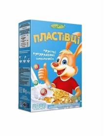 Пластівці МОЛОЧНІ 80г кукурудзяні глазуровані з молоком Золоте зерно Картон