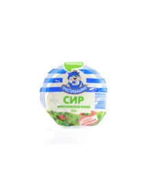 Сир кисломолочний зернистий 0% 305гр Простоквашино