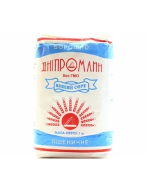 Борошно пшеничне в/г ДніпроМлин 1кг
