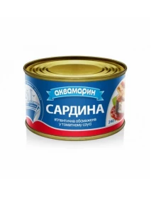 Сардина в томатному соусі обсмажена 230г АКВАМАРИН