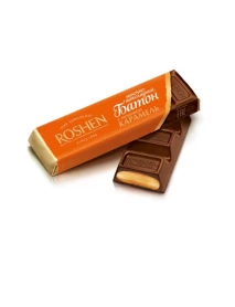 Батон ROSHEN молочно-шоколадний з начинкою карамель 43г Рошен