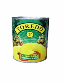 Ананаси кільця 580мл TOREDO